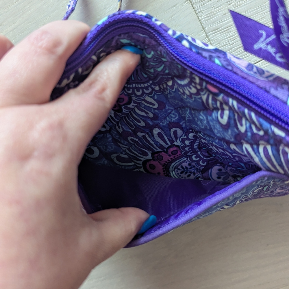 Vera Bradley Purple Floral Crossbody Bag - Picture 4 of 5